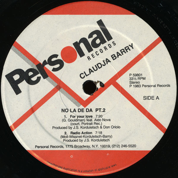 Claudja Barry : No La De Da Part 2 (LP, MiniAlbum)