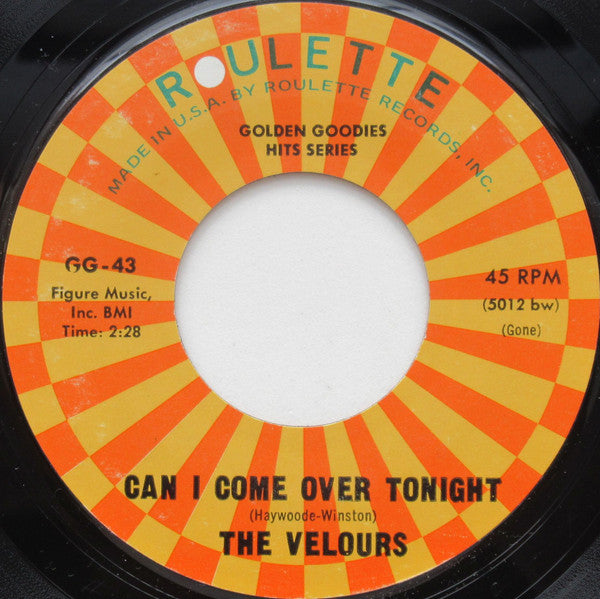 The Velours / Buddy Knox : Can I Come Over Tonight / Hula Love (7&quot;, Single, Styrene)