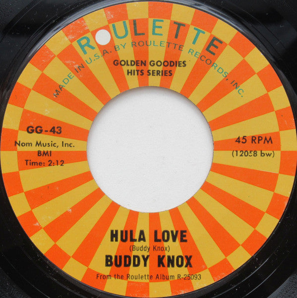 The Velours / Buddy Knox : Can I Come Over Tonight / Hula Love (7", Single, Styrene)