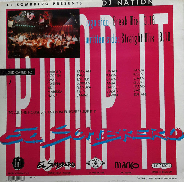 DJ Nation : Pump It (12")