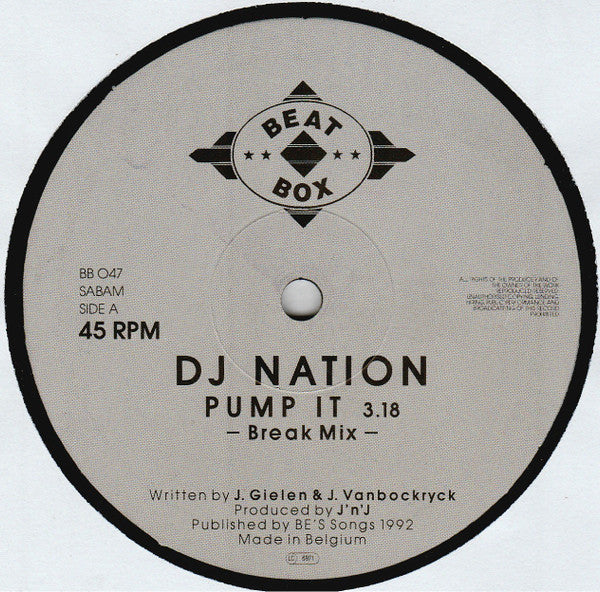 DJ Nation : Pump It (12")