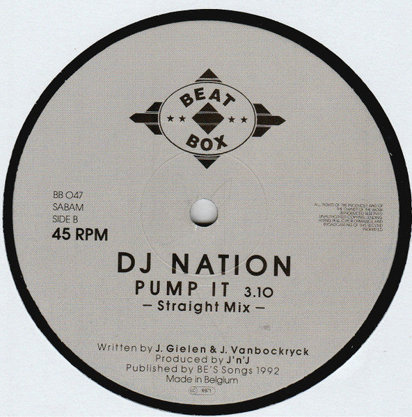 DJ Nation : Pump It (12")