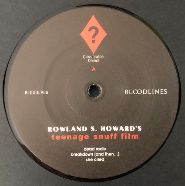 Rowland S. Howard : Teenage Snuff Film (2xLP, Album, Etch, Ltd, RE, RM)