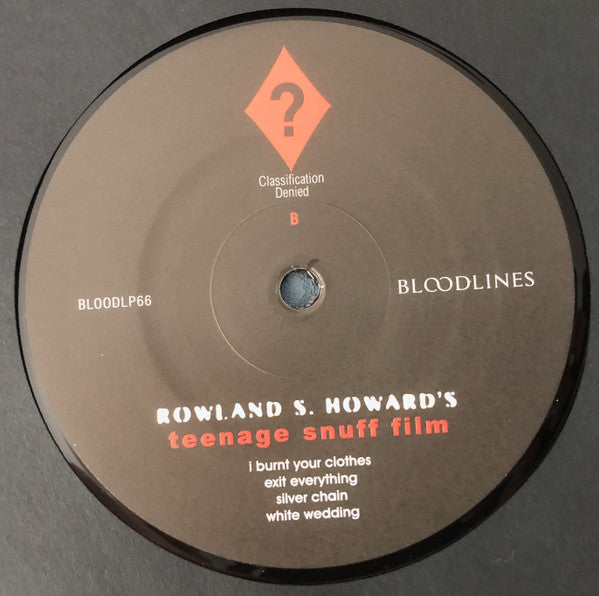 Rowland S. Howard : Teenage Snuff Film (2xLP, Album, Etch, Ltd, RE, RM)