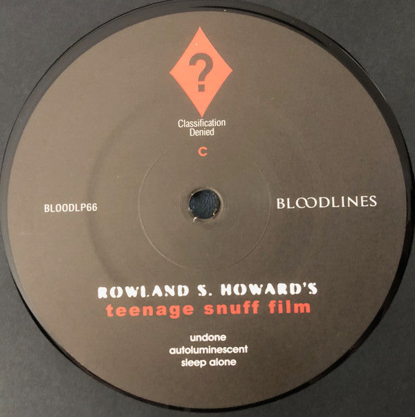 Rowland S. Howard : Teenage Snuff Film (2xLP, Album, Etch, Ltd, RE, RM)