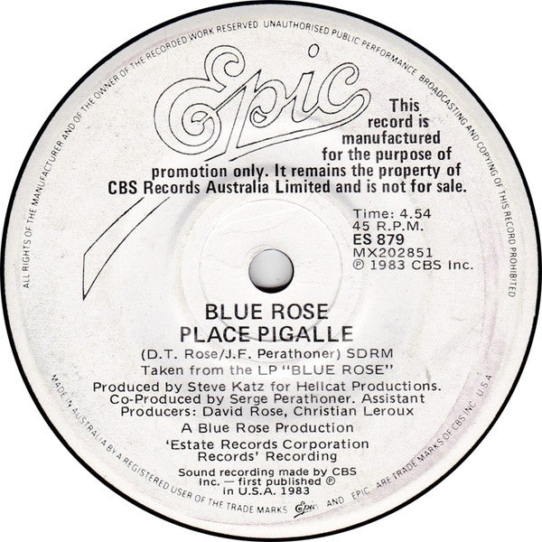 Blue Rose : Don't You Know (Ambushed) (7", Single, Promo)