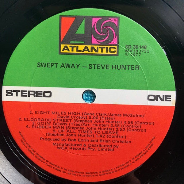 Steve Hunter : Swept Away (LP, Album)