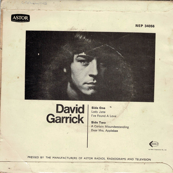 David Garrick : David (7", EP)