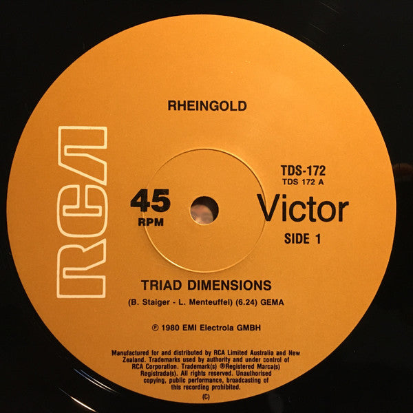 Rheingold : Triad Dimensions (12", Maxi)