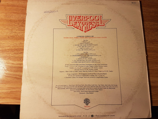 Liverpool Express : Tracks (LP, Album)