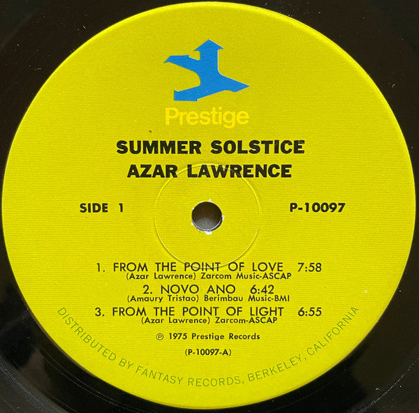 Azar Lawrence : Summer Solstice (LP, Album)