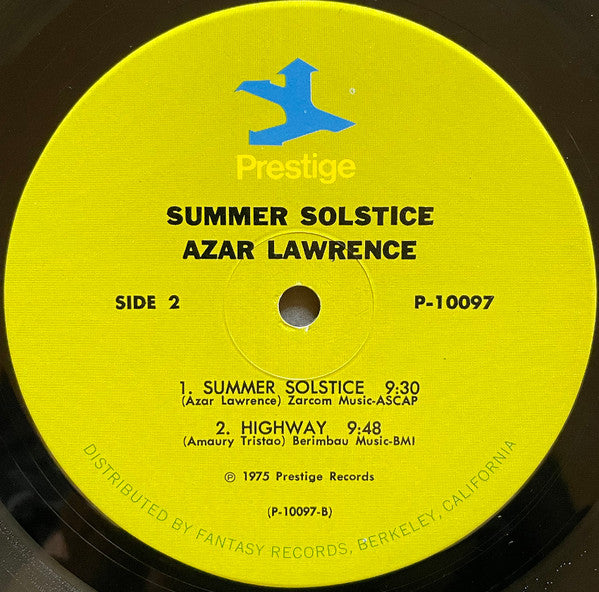 Azar Lawrence : Summer Solstice (LP, Album)