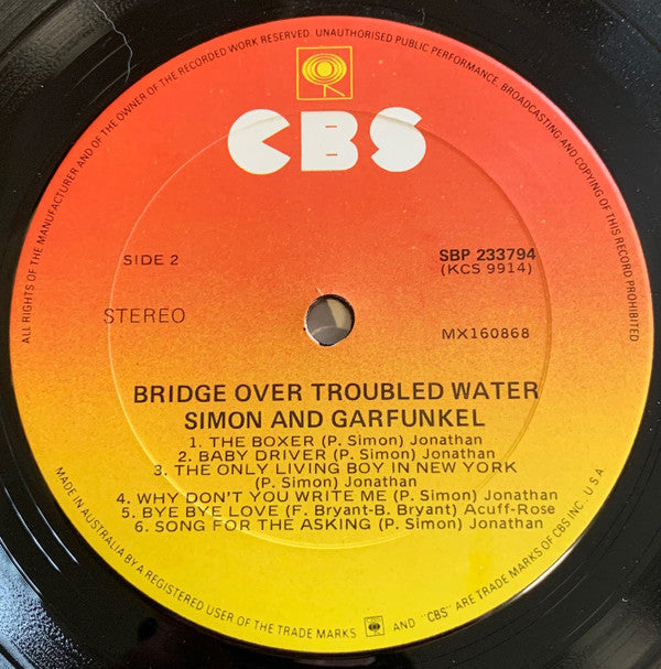 Simon And Garfunkel* : Bridge Over Troubled Water (LP, Album, RE)