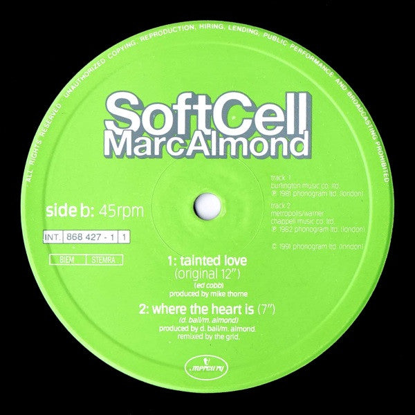 Soft Cell, Marc Almond : Tainted Love (12", Maxi)