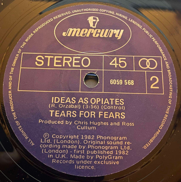 Tears For Fears : Mad World (7", Single)