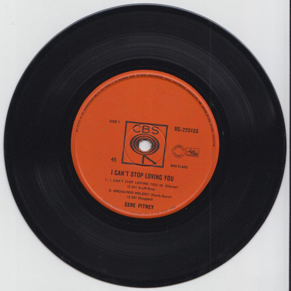 Gene Pitney : I Can't Stop Loving You (7", EP)