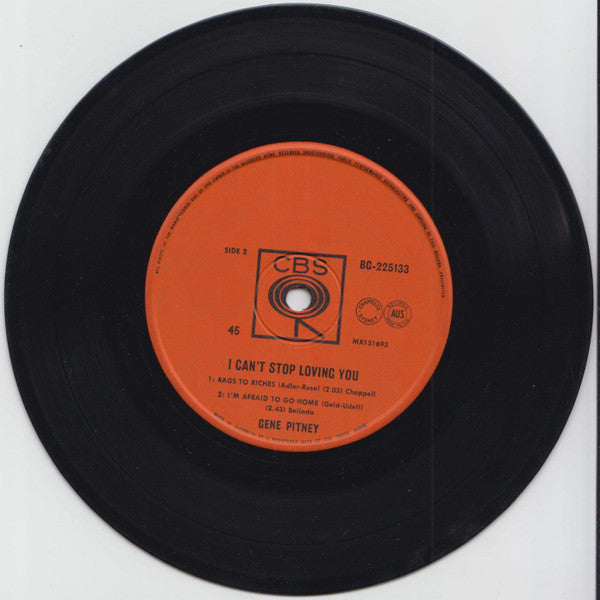 Gene Pitney : I Can't Stop Loving You (7", EP)