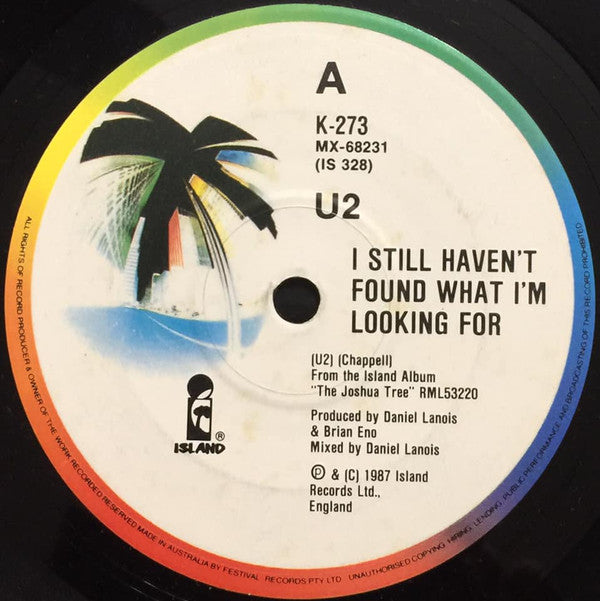 U2 : I Still Haven&#39;t Found What I&#39;m Looking For (7&quot;, Single)