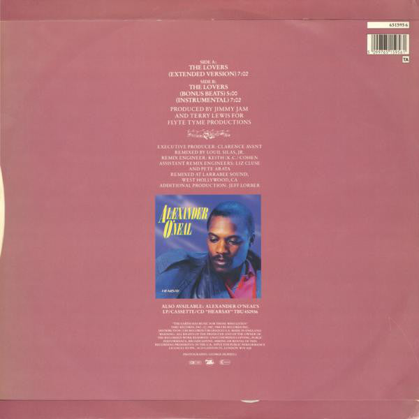 Alexander O'Neal : The Lovers (12", Single)