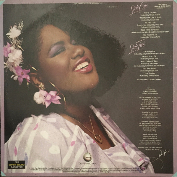 Jennifer Holliday : Say You Love Me (LP, Album)