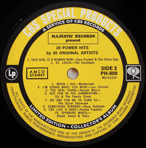 Various : 20 Power Hits (LP, Comp)