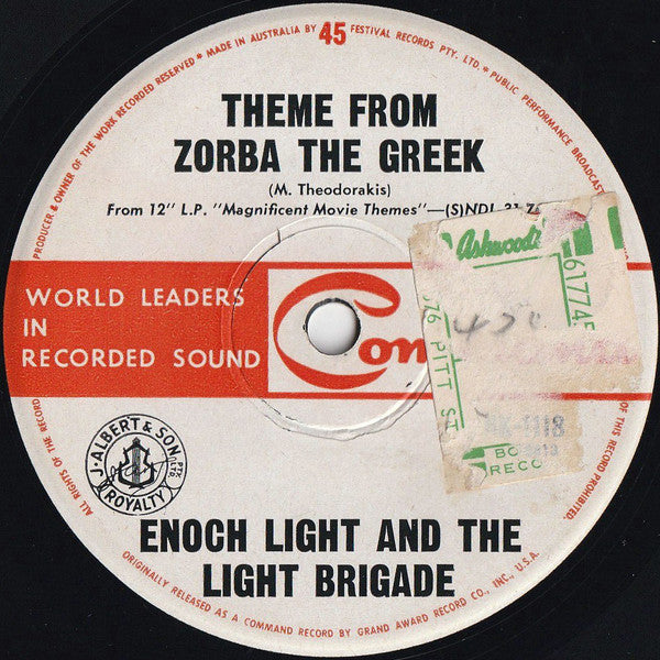 Enoch Light And His Orchestra : Theme From Zorba The Greek (7&quot;, Single)