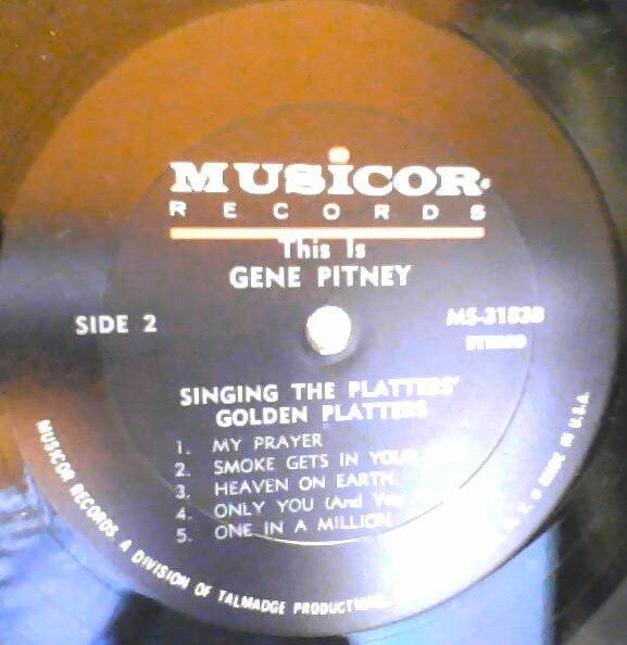 Gene Pitney : This Is Gene Pitney Singing The Platters' Golden Platters (LP)