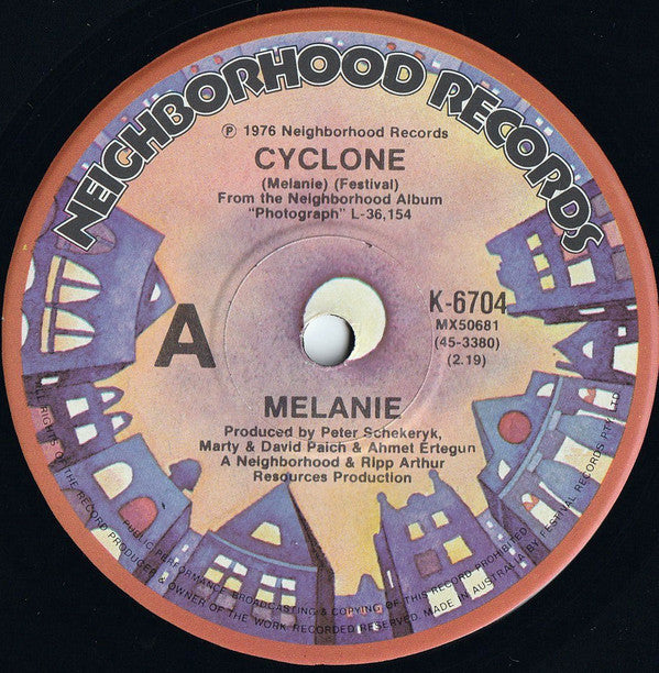 Melanie (2) : Cyclone (7", Single)