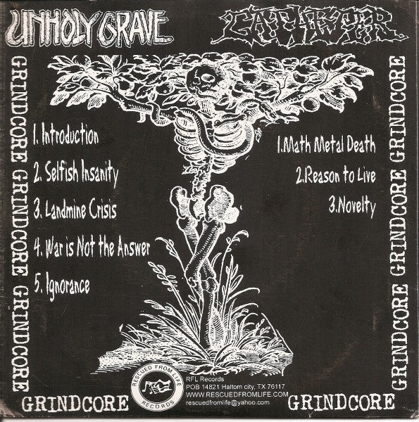 Catheter / Unholy Grave : Grindcore Split EP (7", EP)