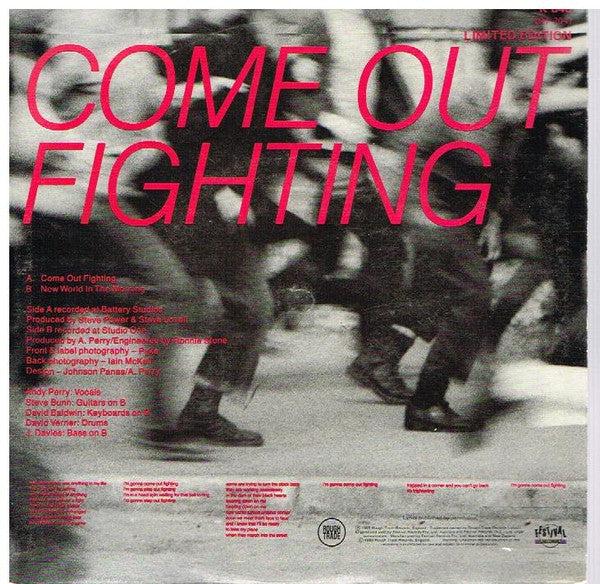 Easterhouse : Come Out Fighting (7", Single, Ltd)