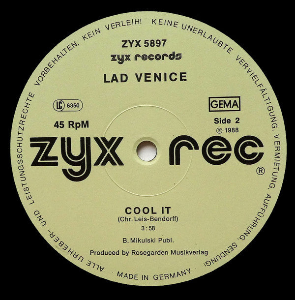 Lad Venice : House Party (12", Maxi)