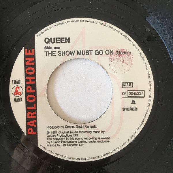Queen : The Show Must Go On (7", Single)