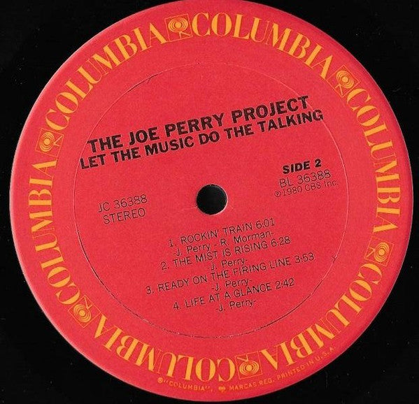 The Joe Perry Project : Let The Music Do The Talking (LP, Album, San)