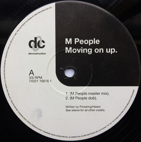 M People : Moving On Up (12", Single)