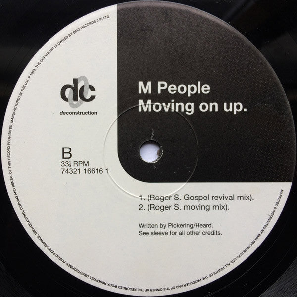 M People : Moving On Up (12", Single)