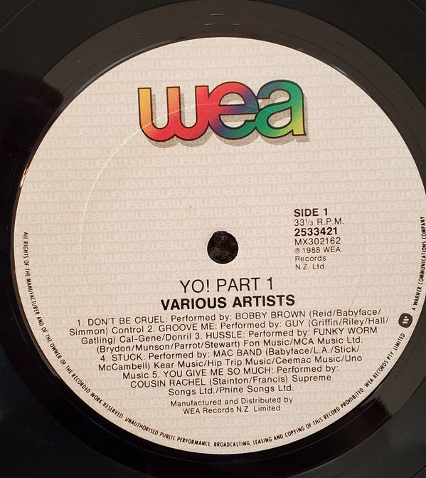 Various : Yo! Part One (A Dance Collection) (LP, Comp)