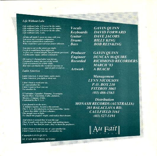 New Five : Life Without Lulu (7", Single)