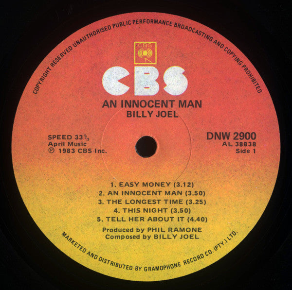 Billy Joel : An Innocent Man (LP, Album)