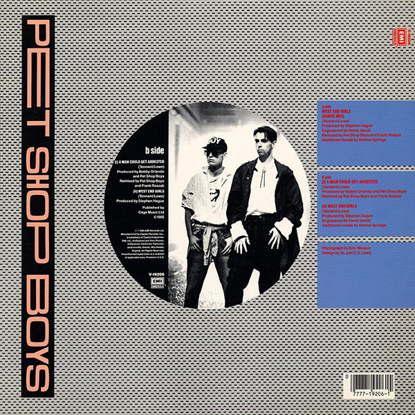 Pet Shop Boys : West End Girls (12", Single, Dan)