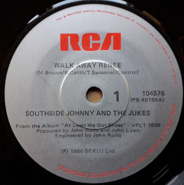 Southside Johnny & The Asbury Jukes : Walk Away Renée (7", Single)