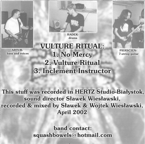 Squash Bowels / Sewn Shut : Vulture Ritual / Sewn Shut (7", EP)