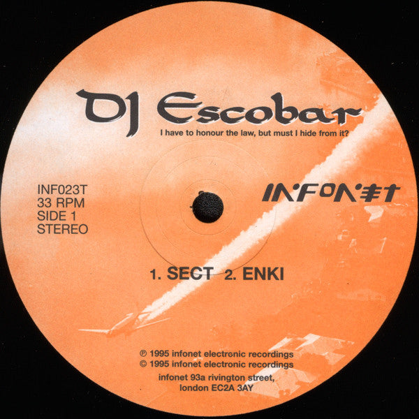 DJ Escobar : Untitled (12&quot;)