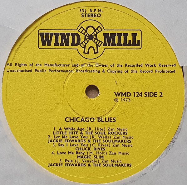 Various : Authentic Chicago Blues (LP, Comp)