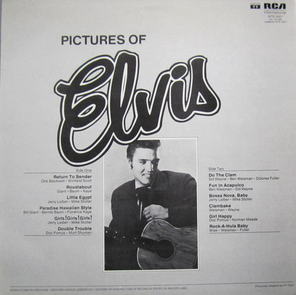 Elvis Presley : Pictures Of Elvis (LP, Comp, RE)