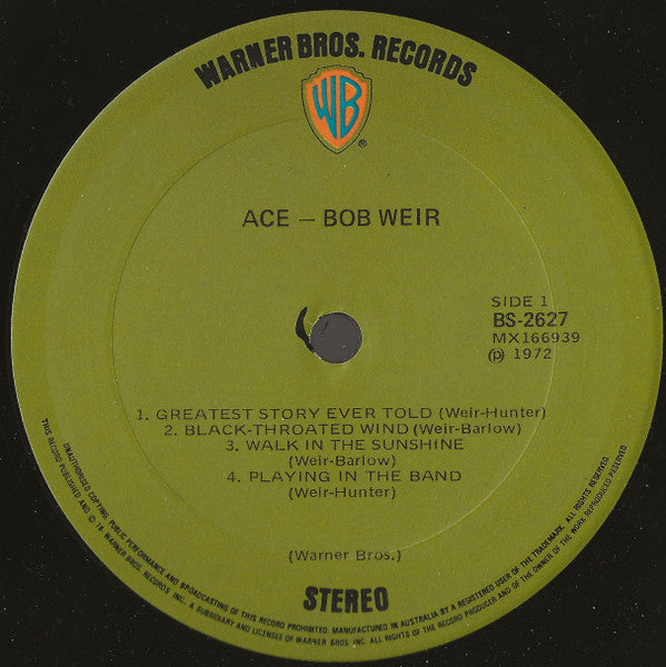 Bob Weir : Ace (LP)