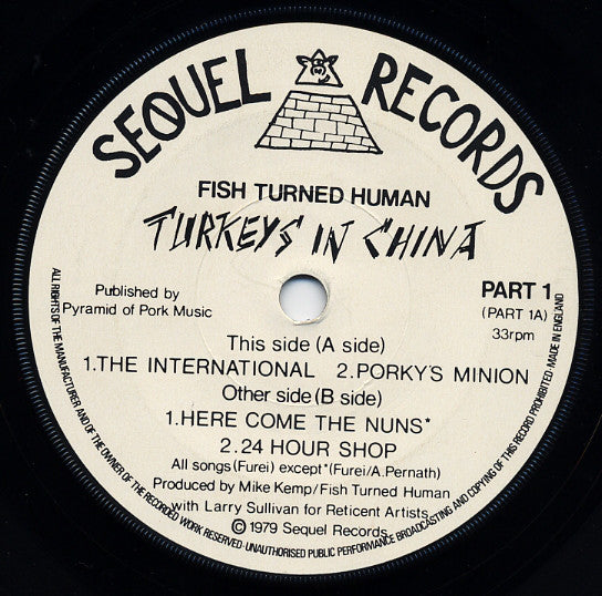 Fish Turned Human : Turkeys In China (7", EP)
