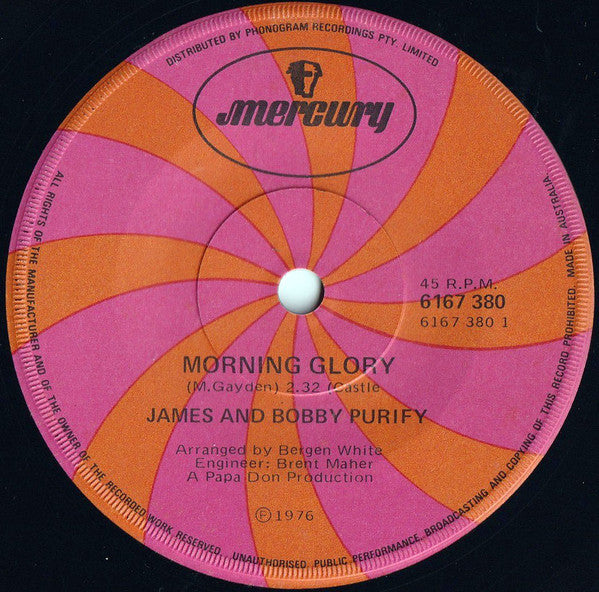 James &amp; Bobby Purify : Morning Glory (7&quot;, Single)