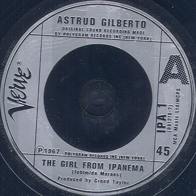 Astrud Gilberto : The Girl From Ipanema (7", Single)