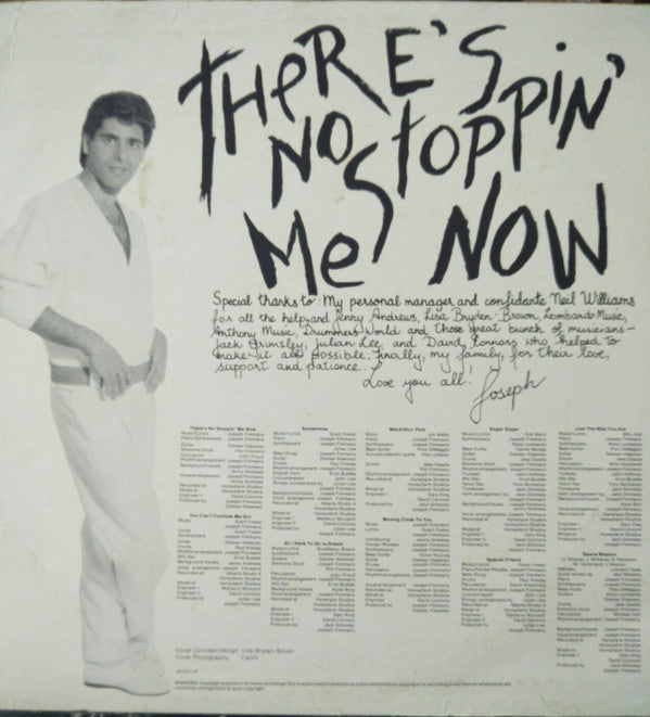 Joey Fimmano : There's No Stoppin' Me Now (LP, Album)