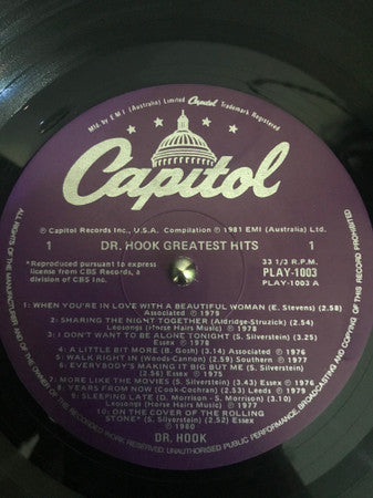 Dr. Hook : Greatest Hits (LP, Comp)